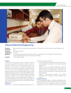 Bachelor of Electrical Engineering