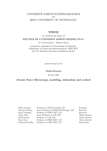 THESIS Atomic Force Microscopy, modeling, estimation - Tel