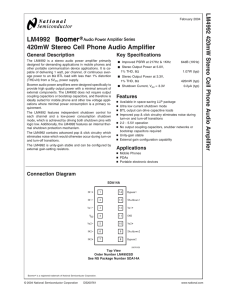 LM4992 datasheet