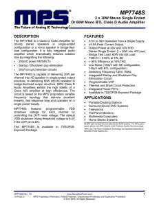 MP7748S - Monolithic Power System