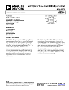 Analog Devices ChipFind - Manufacturer datasheet and