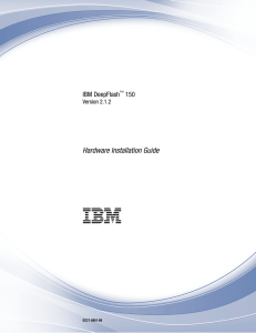 IBM DeepFlash™ 150 Hardware Installation Guide