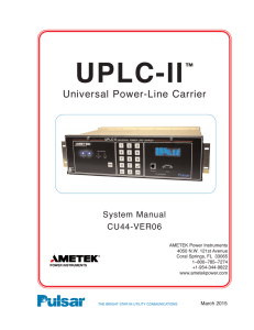 UPLC-II - Ametek Power Instruments