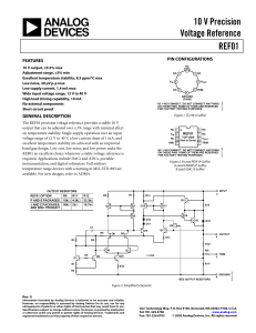 REF01 10 V Precision Voltage Reference Data Sheet (REV.G)
