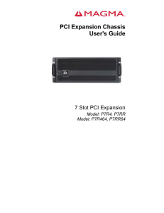 PCI Expansion Chassis User`s Guide