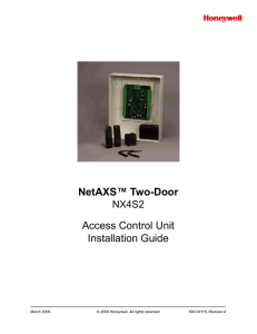 Access Control Unit Installation Guide