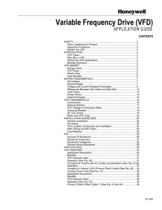 63-7062 - Variable Frequency Drive (VFD)