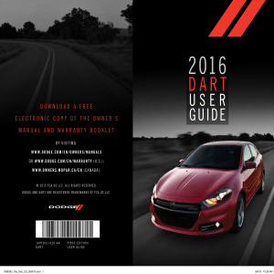 2016 Dodge Dart User`s Guide