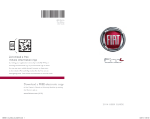 2014 FIAT 500L User`s Guide