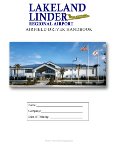 airfield driver handbook - Lakeland Linder Regional Airport