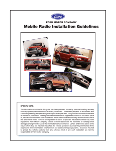 Mobile Radio Installation Guidelines
