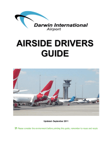 airside drivers guide - Darwin International Airport