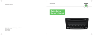 Radio Swing Owner`s Manual