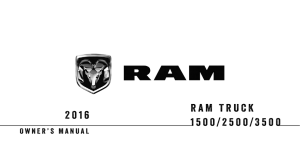 Owners Manual - Ram trucks New Zealand
