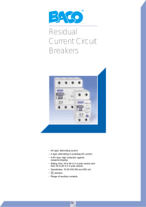 Residual Current Circuit Breakers