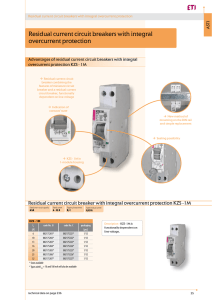 Residual current circuit breakers with integral