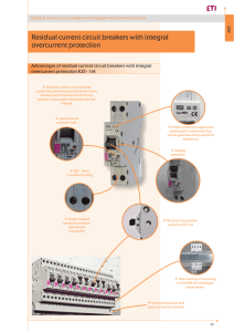 Residual current circuit breakers with integral overcurrent