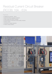 Residual Current Circuit Breaker (RCCB) 16A - 63A