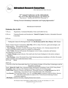 2014 conference program - Adirondack Research Consortium
