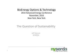 The Question of Sustainability