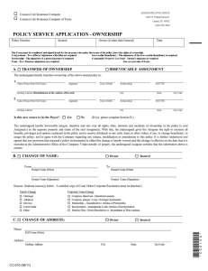 Name-Owner Change form - State Securities Corporation