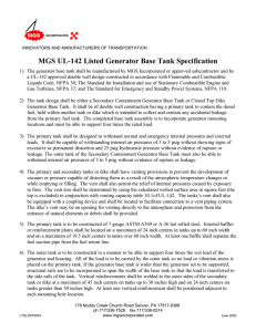 MGS UL-142 Listed Generator Base Tank