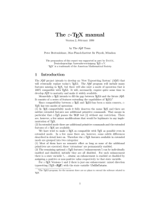 The ε-TEX manual