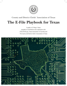 The E-File Playbook for Texas