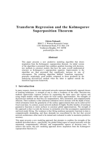 Transform Regression and the Kolmogorov Superposition Theorem