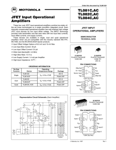 TL081C,AC TL082C,AC TL084C,AC JFET Input Operational Amplifiers