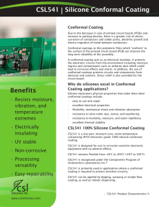 Benefits CSL541 | Silicone Conformal Coating