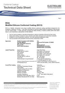 Modified Silicone Conformal Coating (SCC3)