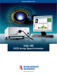 CAS 120 CCD Array Spectrometer