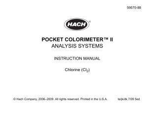 Hach Test Kit Instruction Manual