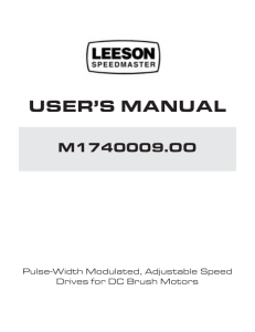 Manual M1740009 Adjspeeddrives