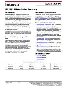 AN1744: ISL12022M Oscillator Accuracy
