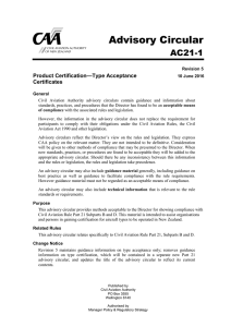 AC21-1 - Civil Aviation Authority of New Zealand