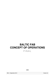 BALTIC FAB CONCEPT OF OPERATIONS