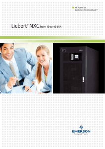 Liebert® NXCfrom 10 to 40 kVA