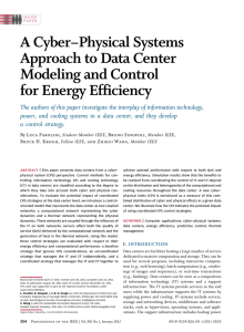 A Cyber–Physical Systems Approach to Data Center Modeling and