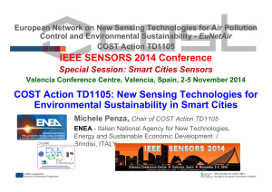 IEEE SENSORS 2014 Conference COST Action TD1105: New