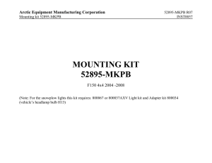 mounting kit 52895-mkpb