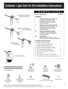 Solatube® Light Add-On Kit Installation Instructions