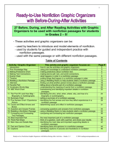 Ready-to-Use Nonfiction Graphic Organizers