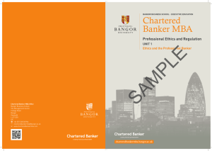 The Chartered Banker MBA