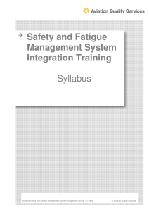 the syllabus - Aviation Quality Services