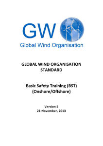 GLOBAL WIND ORGANISATION STANDARD Basic Safety Training