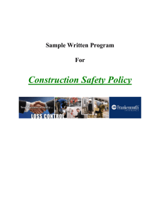 Construction Safety Policy