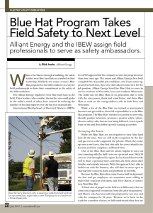 Blue Hat Program Takes Field Safety to Next Level