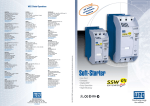 WEG Softstarts SSW_05_brochure - Techni Drive Industrial Drive